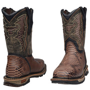 Men's Footprint Steel Toe Pull On Work Boots