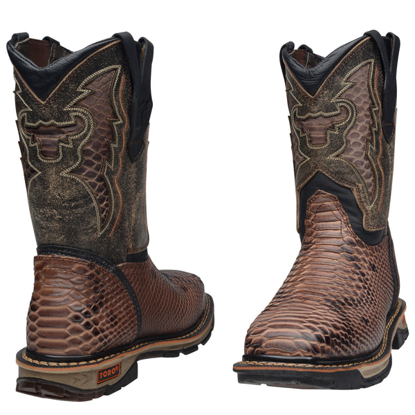 Men's Footprint Steel Toe Pull On Work Boots