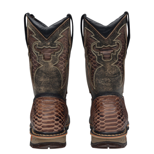 Men's Footprint Steel Toe Pull On Work Boots