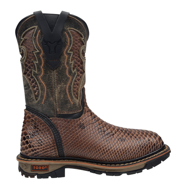 Men's Footprint Steel Toe Pull On Work Boots