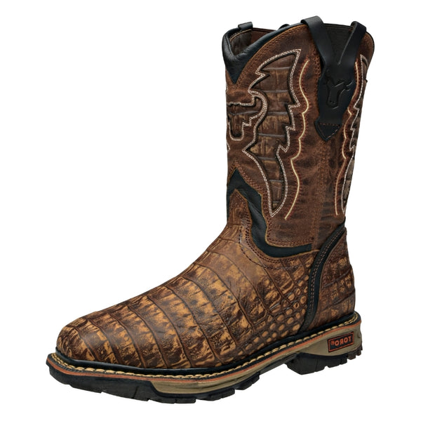 Men's Footprint Steel Toe Pull On Work Boots