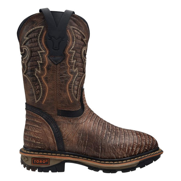 Men's Footprint Steel Toe Pull On Work Boots