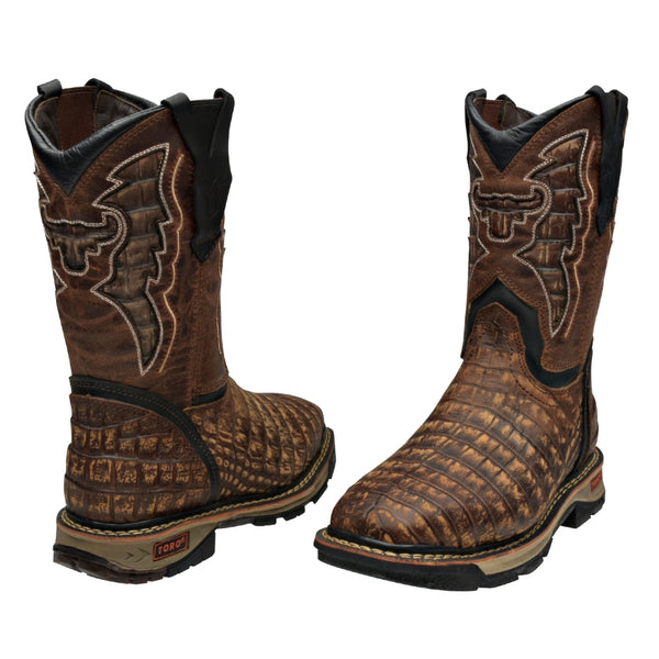 Men's Footprint Steel Toe Pull On Work Boots