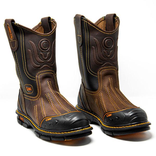 Men's Cebu BrdShark Steel Toe 10" Pull On Work Boots
