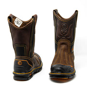 Men's Cebu BrdShark Steel Toe 10" Pull On Work Boots