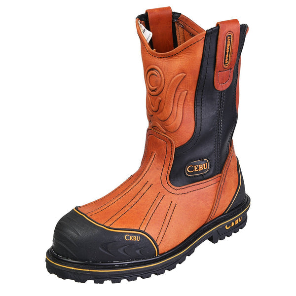 Men's Cebu Tk Bordo Steel Toe 10" Pull On Work
