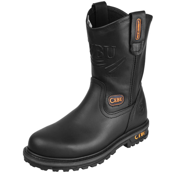 Men's Cebu Tractor Slim Steel Toe 10" Pull On Work Boots