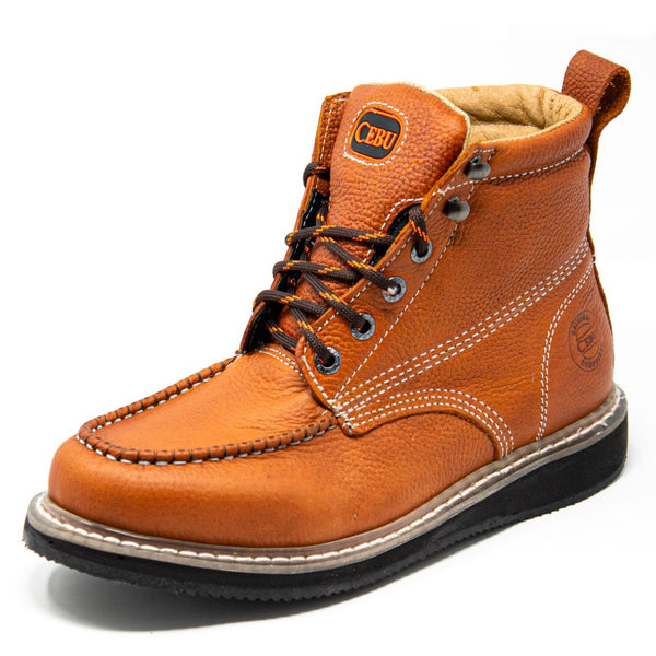 Men's Wrapper Soft Toe 6" Lace-Up Work Boots - Borce 200