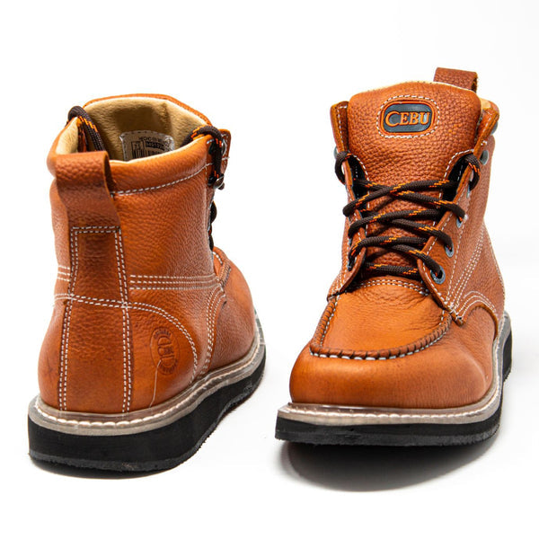 Men's Wrapper Soft Toe 6" Lace-Up Work Boots - Borce 200