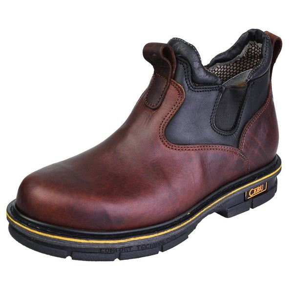 Men's Cebu Botin Soft Toe 6" Slip On Work Boots