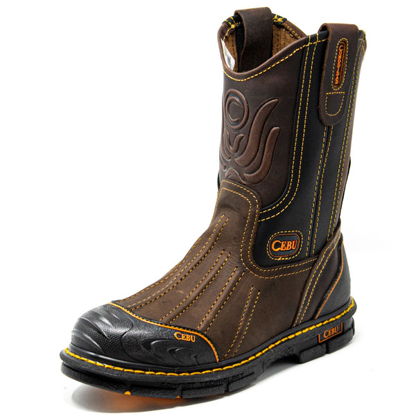 Men's Cebu BrdShark Pull On 10" Work Boots