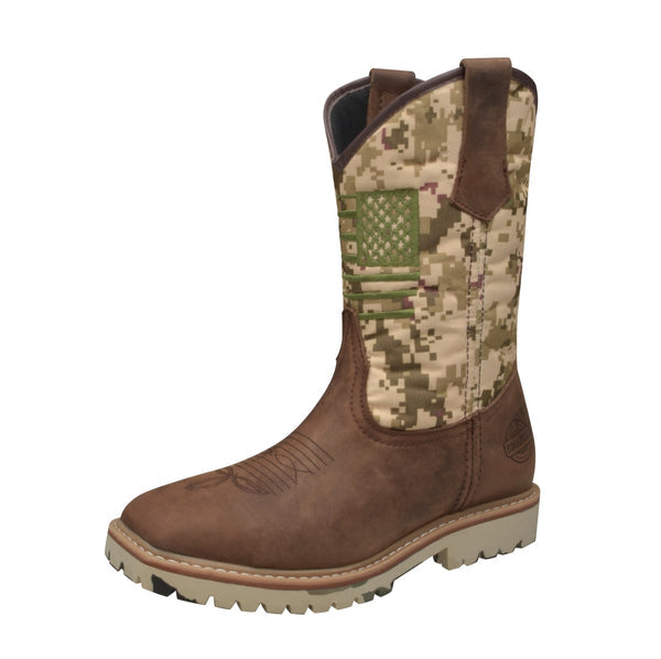 Men's Labrador Military Camo Heavy-Duty Work Boots - CTC USA