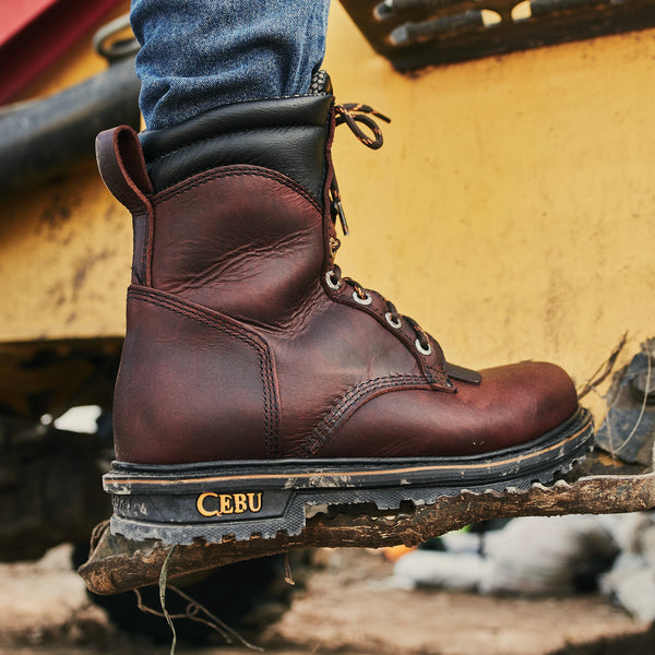 Men's Cebu Tk Lacer Steel Toe 8" Work Boots
