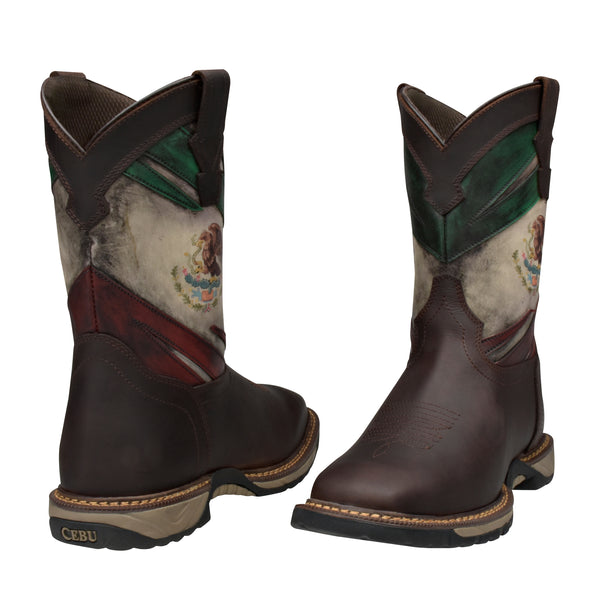 Men's Cebu Patriot Soft Toe Lightweight 10" Pull On Work Boots