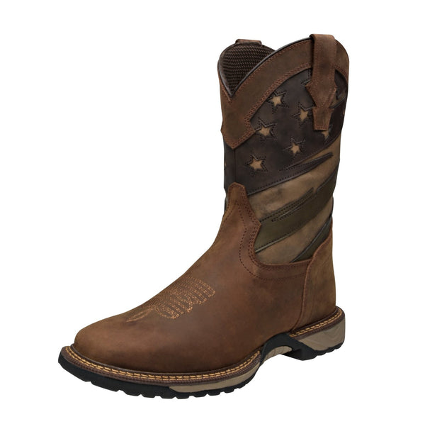Men's Cebu Patriot Soft Toe Lightweight 10" Pull On Work Boots
